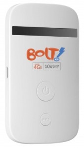 The pocket sized Bolt! streams 4G to smartphones, tablets or laptops – making high speed LTE accessible on the move.